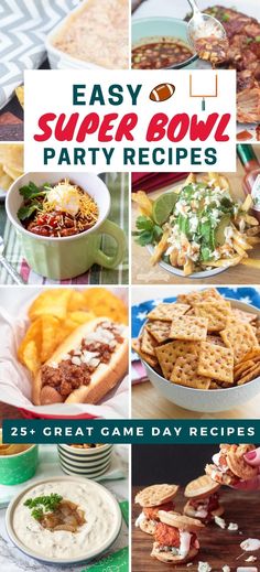 easy super bowl party recipes that are great for game day