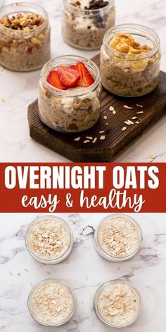 overnight oats are easy and healthy for the whole family to enjoy in their own kitchen