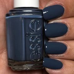 Dark Blue Nail, Dark Blue Nail Polish, Stars Nails, Nail Polish Hacks, Nagellack Trends, Blue Nail Polish, Grayish Blue, Blue Nail, Fall Nail Colors