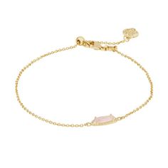 Kendra Scott Emma Delicate Chain Bracelet - Tigers Eye : Target Gold Bracelet Kendra Scott, Adjustable Oval Dainty Bracelets, Dainty Oval Adjustable Bracelets, Kendra Scot, Wrist Stack, Bday Wishlist, Bday List, Kendra Scott Bracelet, Wrist Stacks