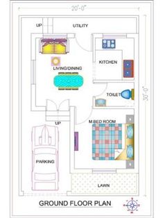 the ground plan for a small house