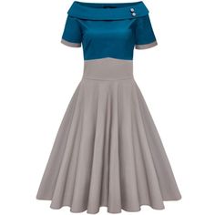 The Darlene Swing Dress Is Perfect For Any Occasion, Day Or Night! The 50s Style Dress Features Flattering Short Sleeves, A Wide Fitted Waistband, A Vintage Flared Circle Skirt And Off The Shoulder Neckline With Button Detail. This Stylish Rockabilly Dress Is Made Soft Cotton With Stretch. Sizes 10 Uk / 6 Us And 12 Uk / 8 Us Brand New With Tags Measurements Available Upon Request Fit And Flare Dresses, Fifties Style, 50s Fashion Dresses, Flare Dresses, Fifties Fashion, Vintage Flare, 50s Style, Modcloth Dresses, Rockabilly Dress