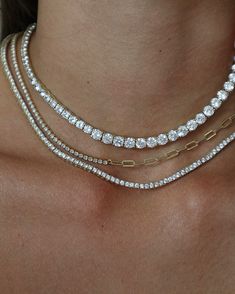 Timeless elegance, unmatched brilliance ✨ Our diamond tennis necklaces are designed for moments that matter most. Handcrafted with precision, made to shine forever. 💎 #capucelli #DiamondTennisNecklace #everydayluxury