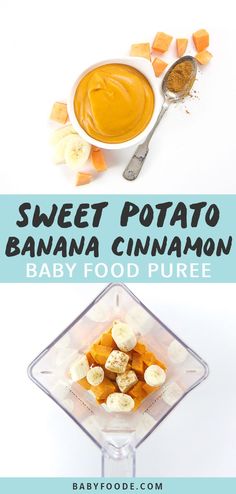 sweet potato banana cinnamon baby food pure