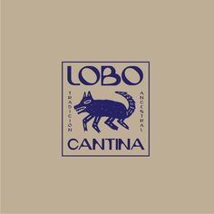 the logo for lobo, an italian restaurant in santa feliz de la frontera