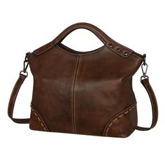 PRICES MAY VARY. [Top-Quality Cowhide Materials]: This soft purse and handbag is made of top-quality cowhide leather and high-quality tarnish hardware, and durable polyester lining brown stitching matches the color of purse. [Multi Pockets]: The Women's leather shoulder bag has a generous space. Interior: 1 main zippered pocket, 1 inner zipper pocket in the one side, two slot pockets in the other side. Exterior: A Rear Zippered Pocket easy taking things(cell phone, money, key,card and so on) wit Leather Handheld Satchel For Errands, Classic Leather Handheld Hobo Bag, Leather Shoulder Bag For Errands, Brown Leather Hobo Shoulder Bag, Brown Leather Saddle Shoulder Bag, Soft Leather Brown Shoulder Bag, Brown Soft Leather Shoulder Bag, Handheld Soft Leather Hobo Bag, Leather Shoulder Bag With Large Capacity And Top Handle