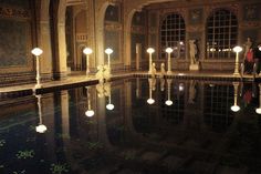 Gothic Swimming Pool, Gothic Pool, Roman Castle, Victorian Hotel, Black Palace, Roman Pool, William Randolph Hearst, Book House, London Dreams