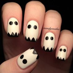 Halloween Nail Art Easy, November Nails, Masks Diy, Games Diy, Halloween Recipe