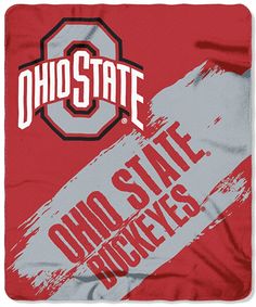 the university of ohio state blanket is shown