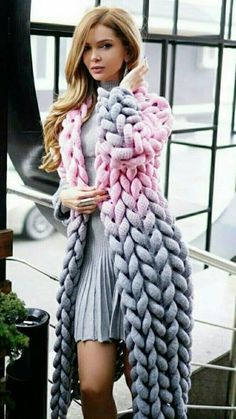 Vogue Knitting, Knitted Coat, Garter Stitch, Knit Fashion, Winter Fashion Outfits, Crochet Fashion, Crochet Sweater, Crochet Clothes, Womens Cardigan