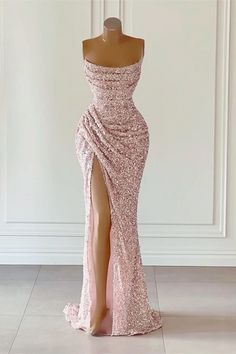 Sequin Prom Dresses Long, Prom Dresses Elegant, Prom Dresses Long Mermaid, Mermaid Prom Dress, Pink Square, Dresses Formal Elegant, Sequin Prom Dress, Evening Party Gowns