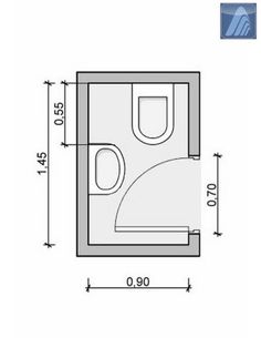 a drawing of a toilet with the measurements