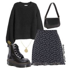 Mode Hippie, A Skirt, Outfit Inspo Fall, Edgy Outfits, Mode Vintage, Mode Inspiration, الرسومات اللطيفة, Lookbook Outfits