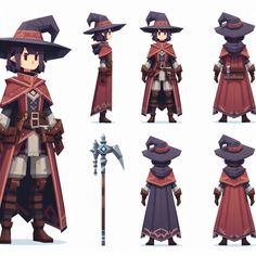 some character designs from the video game overwatching, including a man in a hat and cloak