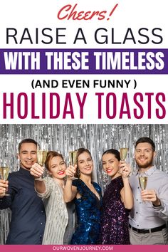 Cheers! Raise a Glass With These Timeless (and Even Funny ) Holiday Toasts Funny Holiday, The Feels, All The Feels, Holiday Humor, Gift Guides, Take A, Toast, A Line, Take That