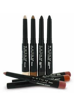 Skinn Cosmetics Waterproof Smudge Sticks Raccoon Eyes, Smudge Sticks, In The Pool, Cool Pools, Beauty Treatments, Make Up, Lips, Shades, Pool