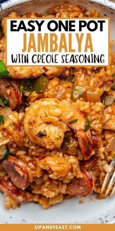 Boxed Jambalaya Recipe, Crawfish Sausage Recipes, Jambalaya Recipe Sausage And Shrimp, Jambalaya Sausage Recipe, Jambalaya Crockpot Recipes, Ham Jambalaya Recipe, Seafood Jumbolia, Seafood Creole Recipe, Easy Food Recipes With Rice