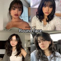 Hair Model For Round Face, Smaller Face Hairstyle, Hair Cut For Circle Shape Face Girl, Hair Dye For Round Face, Hairstyles That Suit Round Faces, Short Hair Face Shape, Kpop Round Face, Hair Inspo Cut For Round Face, Haircut For Circle Face Shape Women