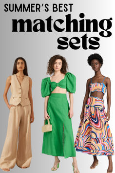 Is there anything easier or cuter for the summer than a matching two-piece set? We don't think so! From 90s menswear inspired to the most glam, these sets are ideal for your summer outfits. Wear them to weddings, to work, and to all of your warm-weather functions! Click now to be inspired! 90s Menswear, Sets For Summer, Menswear Inspired, Be Inspired, Two Piece Sets, Get Dressed, Beach Outfit