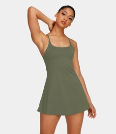 Slip Dress Beach, Exercise Dress, Workout Dress, Active Dress, Everyday Workout, Golf Dresses, Dress Halter, Clothes Pattern, Keep It Classy