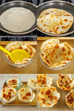 how to make tortilla shells in a pan with melted cheese and other toppings