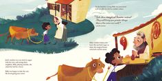 children's book illustration about the story of noah