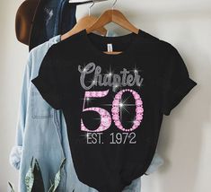 Chapter 50th Birthday T Shirt Chicken Lady Shirt, 50th Birthday Tshirts, Halloween Pregnancy Shirt, 30th Birthday Shirts, 40th Birthday Shirts, 50th Birthday Shirts, Farmer Shirt, Pregnant Halloween, Matching Halloween