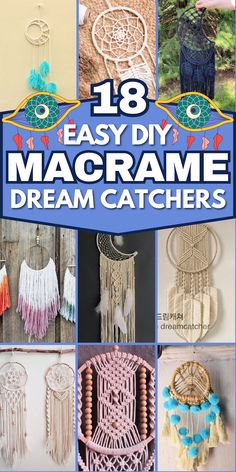 Create your own dream catchers with these DIY macrame projects. Lovely and easy to make! Easy Macrame Dream Catcher Tutorial, How To Make A Dream Catcher Diy, Diy Dream Catcher Ideas, Stuff To Do With Yarn, Diy Dream Catcher Tutorial Step By Step, Easy Dream Catcher Diy, How To Make Dream Catchers, How To Make A Dream Catcher, Macrame Dream Catcher Tutorial