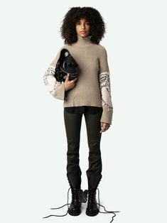 Pullover Sal 100% Merino-Wolle Jumper Women, Zadig And Voltaire, Fashion Item, Merino Wool, Oatmeal, Porter, Jumper, The 100, Sweaters For Women