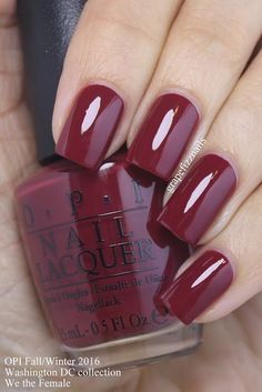 Opi Washington Dc Collection, Cream Nail Polish, Cream Nail, Dc Collection, Opi Nail Colors, Cream Nails, Garnet Red, Colorful Nail Designs, Opi Nails