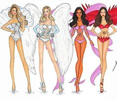 Vs secret drawing Lingerie Illustration, Fashion Empire, Fashion Drawings, Vs Fashion Shows, Vs Angels