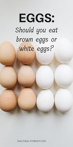 If you are an egg lover, no doubt, this question has popped up once in a while: what are the differences between brown eggs and white eggs? Benefits Of Eating Eggs, Health Benefits Of Eggs, Egg Protein, Nutrition Motivation, Liver Diet, Natural Headache Remedies, Brown Eggs, Eating Eggs, Healthy Food List