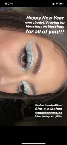 New Years Makeup, New Year's Eve Makeup, Eve Makeup, New Years Eve Makeup, Makeup Inspo, New Year's, New Years Eve, Happy New, Happy New Year