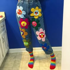 Kidcore Jeans, Custom Outfit Ideas, Skyler Core, Clowncore Fashion, Whoopsie Daisy, Clown Clothes