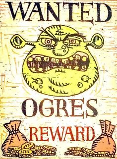 an old book cover for ogres reward