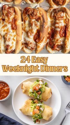 the cover of 24 easy weight dinners