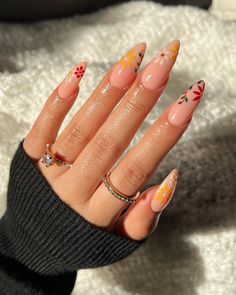 Honey Your Soul Is Golden, Your Soul Is Golden, Encapsulated Nails, Nail Goals, September Nails, Spring Red, Almond Shape Nails, Nails Red