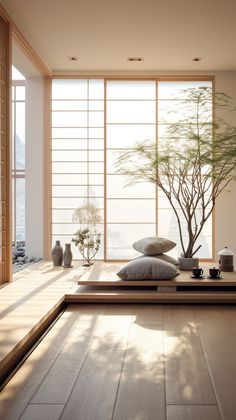 Zen Japanese Interior Design Japanese Zen Interior, Sala Zen, Zen Interior Design, Zoom Wallpaper, Zen Living Room, Zen Living, Japandi Interior Design, Zen Interiors