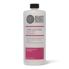 Beauty Secrets Pure Acetone Manicurist Solvent removes sculptured nails and tips. Beauty Secrets Pure Acetone Manicurist Solvent 32 oz.  |  Sally Beauty Remove Shellac Polish, Shellac Nail Art, Remove Acrylic Nails, Nail Polish Removers, Sculptured Nails, Colour Remover, Easter Nail Art, Sally Beauty, Nail Art Wedding