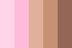 the color palette is pink and brown