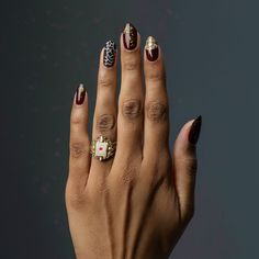 Dark nail design ideas featuring dark academia and gothic nail art