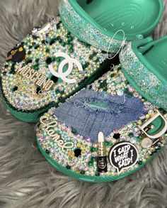 Cheer Crocs, Bling Slides