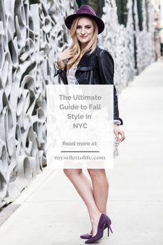 This is the ultimate style guide to wear in New York City this Fall! From leather jackets and plush colors and hats! Use this style guide for planning what to wear in New York City! Outfits For New York, Fall In New York City, What To Wear In New York, Fall In Nyc, New York Outfits, Get Ready For Fall