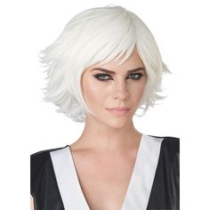 Styling your hair or a wig to look like an anime character is a lot of work! Thankfully this wig takes all that work away! Get that classic anime flipped hair look with the help of this cool wig! When you wear this, you'll look just like your favorite characters! Cool Wig, Flipped Hair, White Wig, Bob Cut Wigs, California Costumes, Costumes Couples, Classic Anime, Fancy Dress Up, Up Costumes