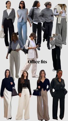 Corporate Fashion Office Chic, Office Fits, Capsule Wardrobe Casual, Minimalist Fashion Women, Business Outfits Women, Wardrobe Outfits, Classy Work Outfits, Simple Trendy Outfits