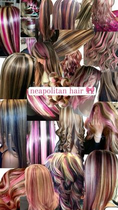 Highlights Peekaboo, Brown To Pink Balayage, Brown And Pink Hair, Pink Balayage, Blonde Pink, Peekaboo Hair, Cute Hair Colors, Hair Inspiration Long