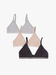 Ensure comfort with this pack of three cotton blend bras from John Lewis & Partners. table.cq-sizeguidetable {width:100%; border-collapse: collapse; text-align:left; font-family: Arial; font-size:12px; border-bottom:1px solid #f4f2ec; margin-top:10px;padding-bottom:1px;} table.cq-sizeguidetable th {border-width: 0px;padding: 8px;background-color: #dedbd2;} table.cq-sizeguidetable td {border-width: 0px;padding: 8px;border-style: none;} table.cq-sizeguidetable td:first-child {font-weight:bold; Bras For Kids, Our Girl, Black Grey, Pink Black, String Bikinis, John Lewis, Black And Grey