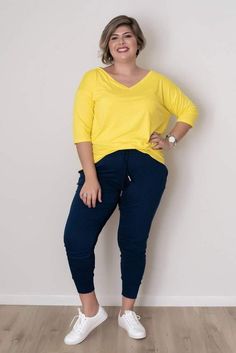 Blusas Plus Size Feminina, Casual Outfit Plus Size, Big Is Beautiful, Plus Size Looks, Plus Size Fall Outfit, Chubby Fashion