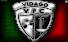 a soccer logo is shown on a green and red background with the words vidago vfc