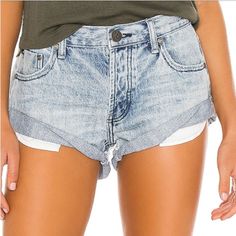 Size 28 New With Tags Color: Cobaine Teaspoon Shorts, One Teaspoon Shorts, Salty Dog, Cute Preppy Outfits, Size 28 Jeans, School Fits, One Teaspoon, Denim Short, Fashion Help